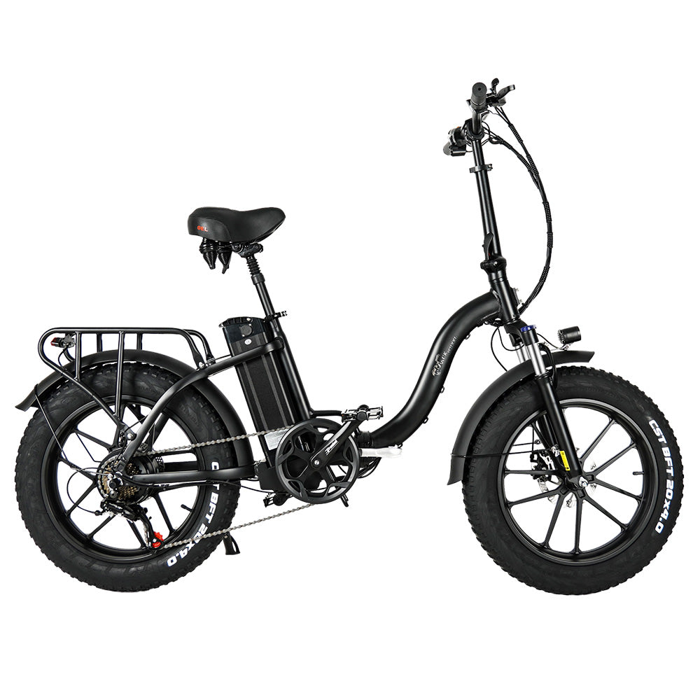 CMACEWHEEL Y20 Folding Electric Bike, 250W Motor, 48V 18Ah Battery, 20 x 4.0&#39;&#39; CST Fat Tires, 25km/h Max Speed, 70-90km Range, Front &amp; Rear Disc Brake, IP65 Waterproof - Black