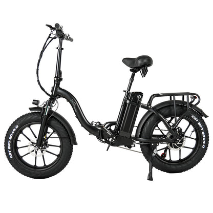 CMACEWHEEL Y20 Folding Electric Bike, 250W Motor, 48V 18Ah Battery, 20 x 4.0&#39;&#39; CST Fat Tires, 25km/h Max Speed, 70-90km Range, Front &amp; Rear Disc Brake, IP65 Waterproof - Black