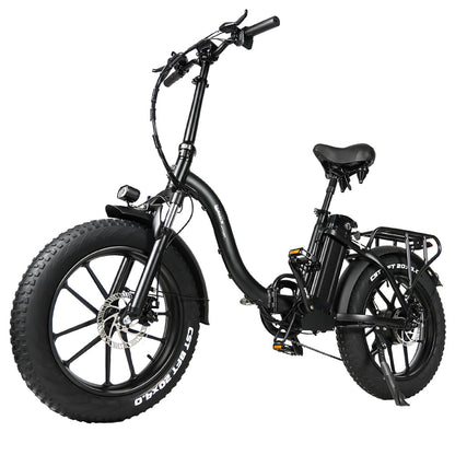 CMACEWHEEL Y20 Folding Electric Bike, 250W Motor, 48V 18Ah Battery, 20 x 4.0&#39;&#39; CST Fat Tires, 25km/h Max Speed, 70-90km Range, Front &amp; Rear Disc Brake, IP65 Waterproof - Black