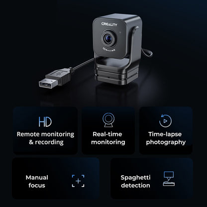 Creality Nebula Smart Kit, 1920x1080 Resolution, Remote Monitoring, Time-Lapse Photography, Compatible with  Ender-3（32 bit Motherboard）/ Ender-3 Pro/ Ender-3 V2/ Ender-3 V2 NEO /Ender-3 V3 SE /  /Ender-3 V3 KE