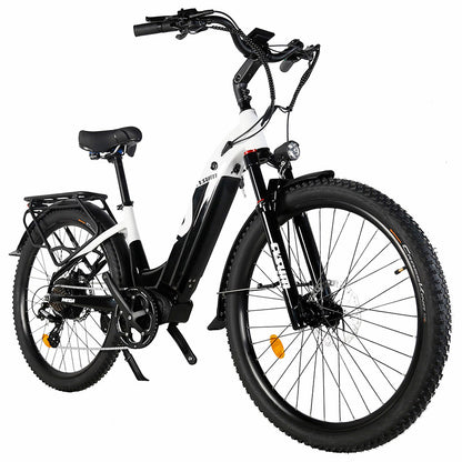 Cysum Panda Electric Bike, 500W Motor, 48V 14AH Battery, 27.5*2.2-inch Tire, 40km/h Max Speed, 100km Range, Hydraulic Disc Brake, Suspension Fork, SHIMANO 7-speed, LCD Display