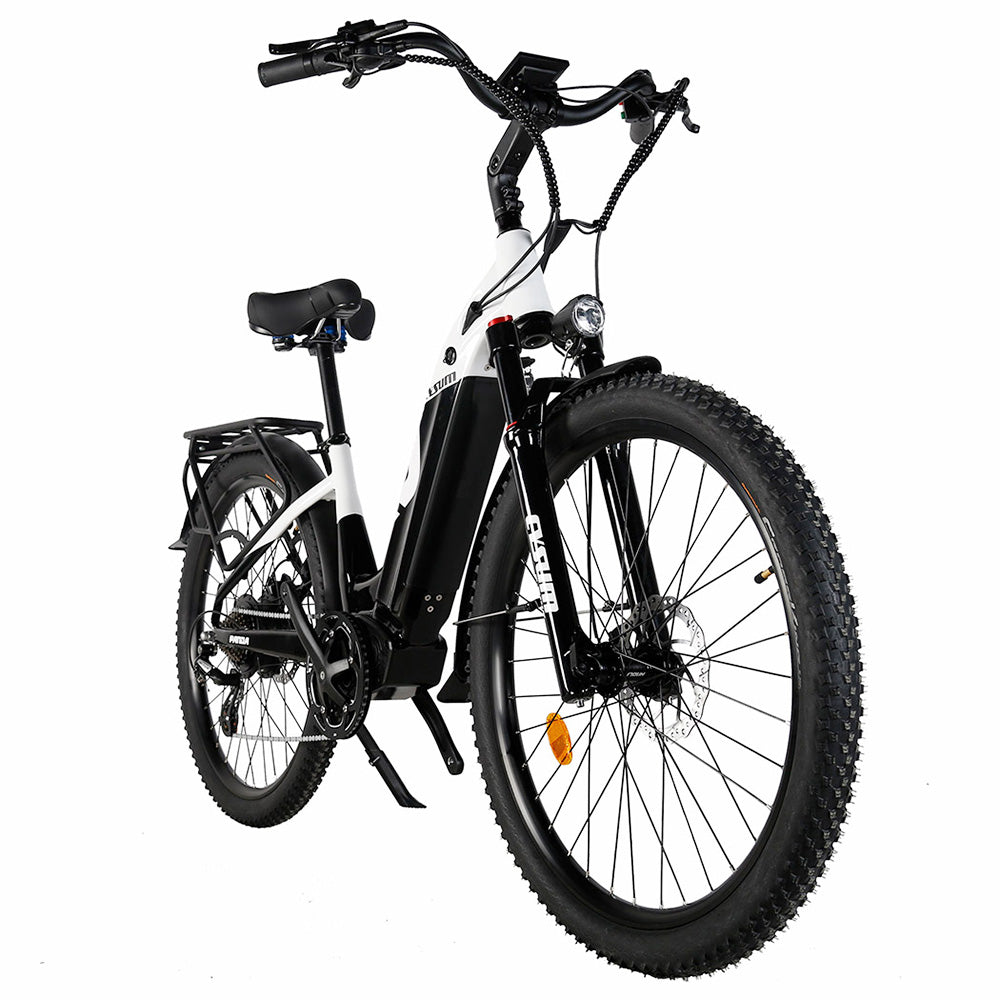 Cysum Panda Electric Bike, 500W Motor, 48V 14AH Battery, 27.5*2.2-inch Tire, 40km/h Max Speed, 100km Range, Hydraulic Disc Brake, Suspension Fork, SHIMANO 7-speed, LCD Display