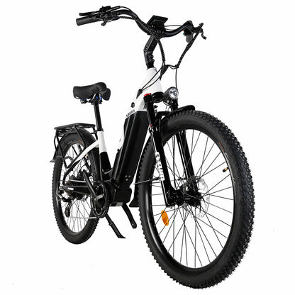Cysum Panda Electric Bike, 500W Motor, 48V 14AH Battery, 27.5*2.2-inch Tire, 40km/h Max Speed, 100km Range, Hydraulic Disc Brake, Suspension Fork, SHIMANO 7-speed, LCD Display