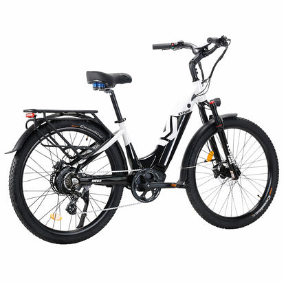 Cysum Panda Electric Bike, 500W Motor, 48V 14AH Battery, 27.5*2.2-inch Tire, 40km/h Max Speed, 100km Range, Hydraulic Disc Brake, Suspension Fork, SHIMANO 7-speed, LCD Display