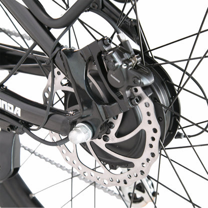 Cysum Panda Electric Bike, 500W Motor, 48V 14AH Battery, 27.5*2.2-inch Tire, 40km/h Max Speed, 100km Range, Hydraulic Disc Brake, Suspension Fork, SHIMANO 7-speed, LCD Display