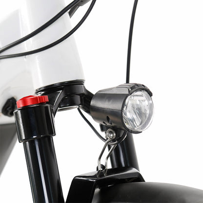 Cysum Panda Electric Bike, 500W Motor, 48V 14AH Battery, 27.5*2.2-inch Tire, 40km/h Max Speed, 100km Range, Hydraulic Disc Brake, Suspension Fork, SHIMANO 7-speed, LCD Display