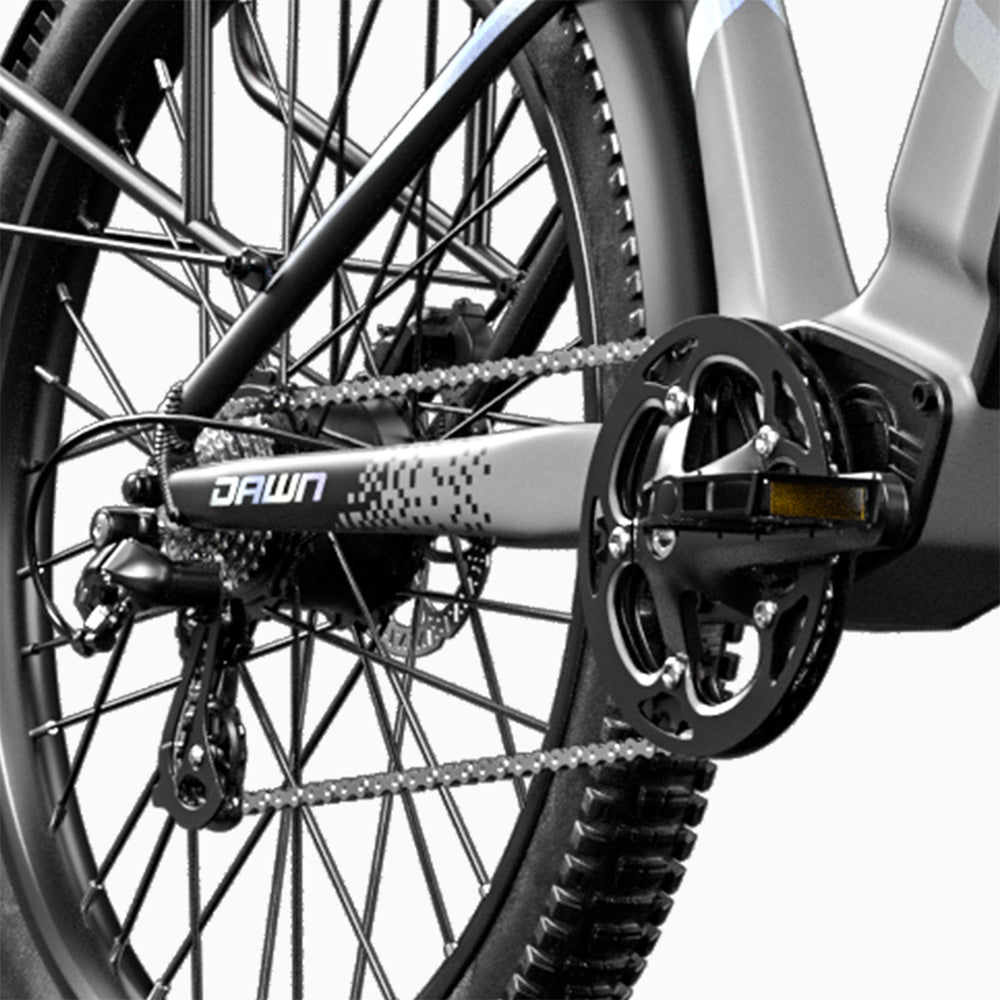 Cysum Speedy Electric Bike, 500W Motor, 48V 14AH Battery, 27.5*2.2-inch Tire, 40km/h Max Speed, 100km Range, Hydraulic Disc Brake, Suspension Fork, SHIMANO 7-speed, LCD Display