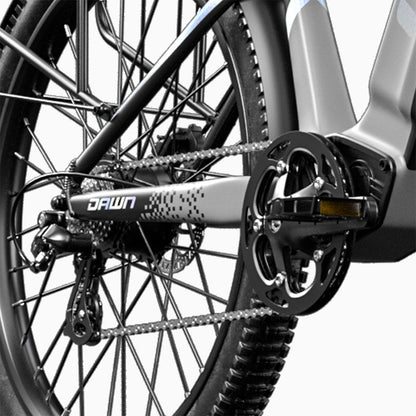 Cysum Speedy Electric Bike, 500W Motor, 48V 14AH Battery, 27.5*2.2-inch Tire, 40km/h Max Speed, 100km Range, Hydraulic Disc Brake, Suspension Fork, SHIMANO 7-speed, LCD Display