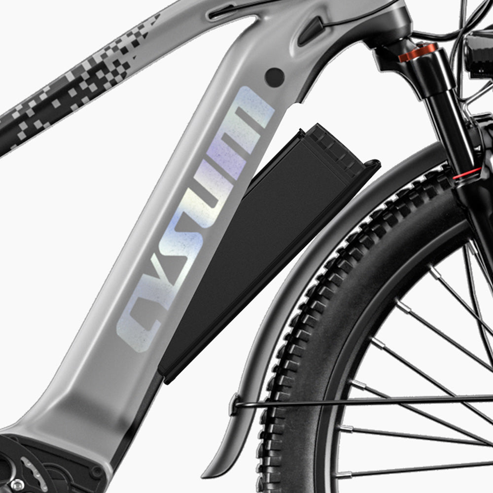 Cysum Speedy Electric Bike, 500W Motor, 48V 14AH Battery, 27.5*2.2-inch Tire, 40km/h Max Speed, 100km Range, Hydraulic Disc Brake, Suspension Fork, SHIMANO 7-speed, LCD Display