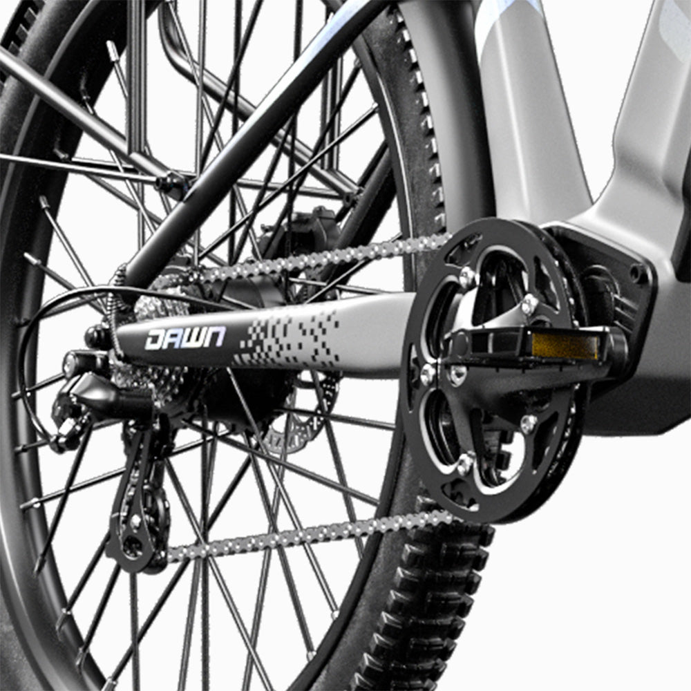 Cysum Speedy Electric Bike, 500W Motor, 48V 14AH Battery, 27.5*2.2-inch Tire, 40km/h Max Speed, 100km Range, Hydraulic Disc Brake, Suspension Fork, SHIMANO 7-speed, LCD Display