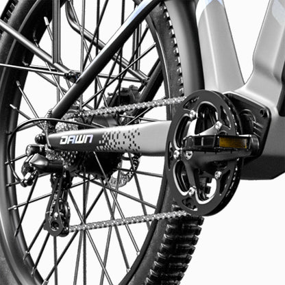 Cysum Speedy Electric Bike, 500W Motor, 48V 14AH Battery, 27.5*2.2-inch Tire, 40km/h Max Speed, 100km Range, Hydraulic Disc Brake, Suspension Fork, SHIMANO 7-speed, LCD Display