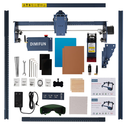 DIMIFUN DM6 B6 6W Laser Engraving Machine, Eye Protection, 0.01mm Accuracy, 0.06mm Spot, 12000mm/min Speed, 330*330mm