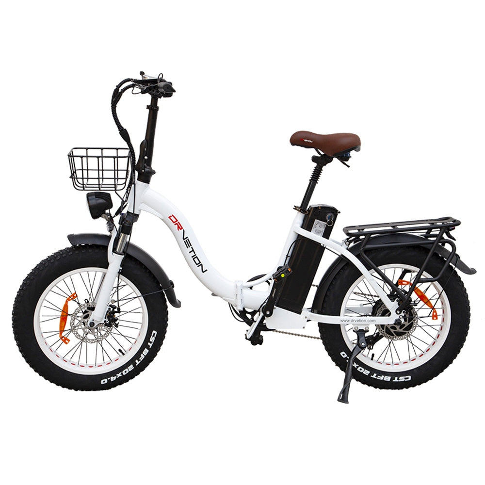 DRVETION CT20 Folding Electric Bike, 20*4.0 inch Fat Tire 750W Motor 48V 20Ah Samsung Battery 45km/h Max Speed Disc Brake SHIMANO 7 Gears