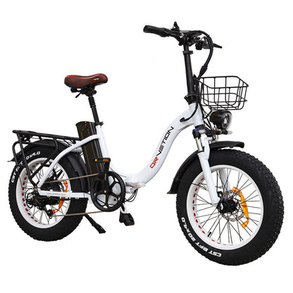 DRVETION CT20 Folding Electric Bike, 20*4.0 inch Fat Tire 750W Motor 48V 20Ah Samsung Battery 45km/h Max Speed Disc Brake SHIMANO 7 Gears