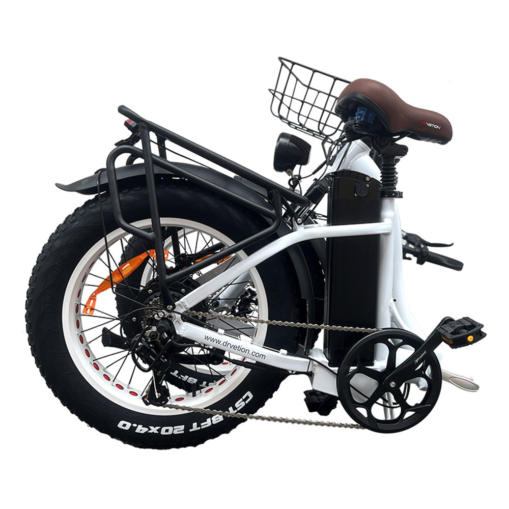 DRVETION CT20 Folding Electric Bike, 20*4.0 inch Fat Tire 750W Motor 48V 20Ah Samsung Battery 45km/h Max Speed Disc Brake SHIMANO 7 Gears