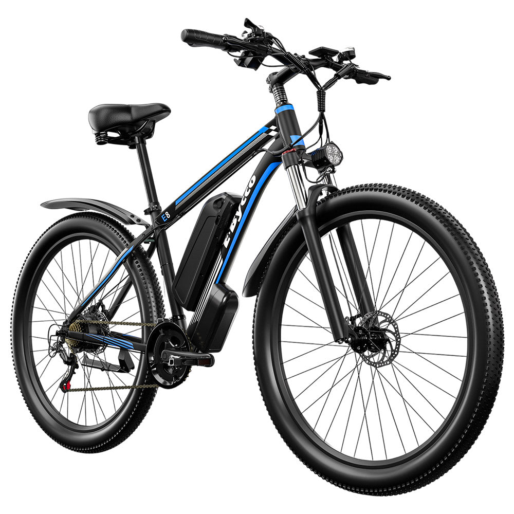 E&#183;Bycco E8 Electric Bike, 750W Motor, 48V 17.5Ah Battery, 29-inch Tire, 55km/h Max Speed, 105km Range, Mechanical Disc Brake, Front Suspension Fork, Shimano 21-speed, LCD Display