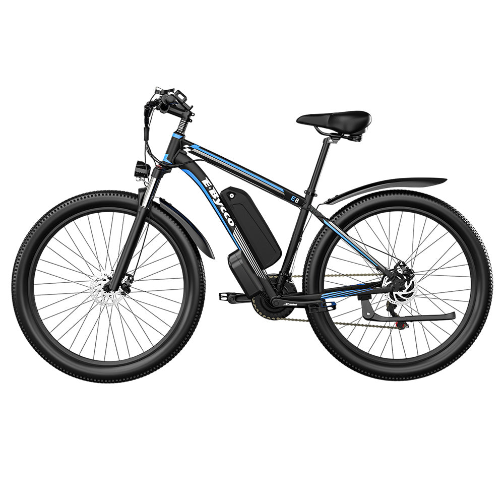 E&#183;Bycco E8 Electric Bike, 750W Motor, 48V 17.5Ah Battery, 29-inch Tire, 55km/h Max Speed, 105km Range, Mechanical Disc Brake, Front Suspension Fork, Shimano 21-speed, LCD Display