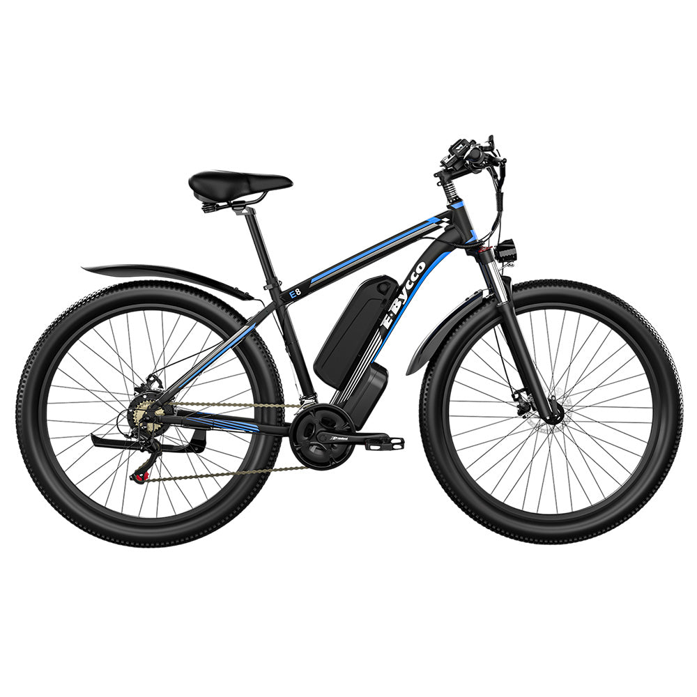 E&#183;Bycco E8 Electric Bike, 750W Motor, 48V 17.5Ah Battery, 29-inch Tire, 55km/h Max Speed, 105km Range, Mechanical Disc Brake, Front Suspension Fork, Shimano 21-speed, LCD Display
