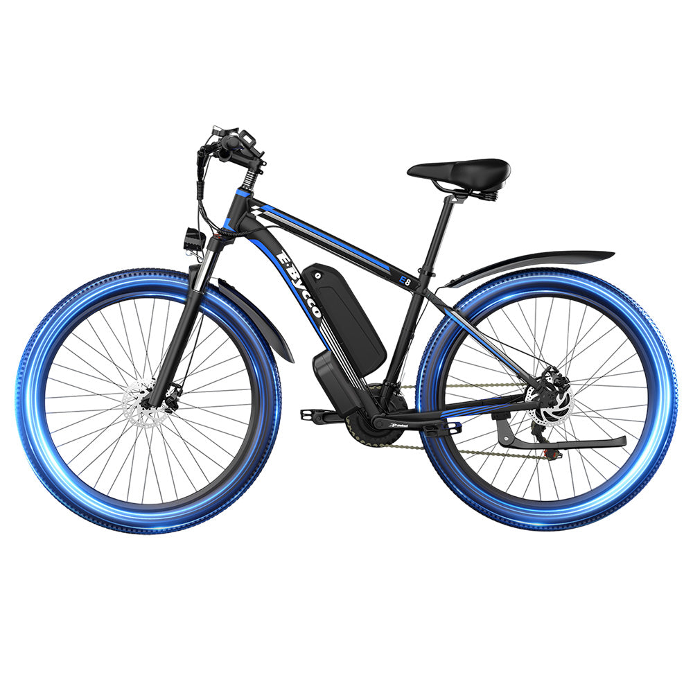 E&#183;Bycco E8 Electric Bike, 750W Motor, 48V 17.5Ah Battery, 29-inch Tire, 55km/h Max Speed, 105km Range, Mechanical Disc Brake, Front Suspension Fork, Shimano 21-speed, LCD Display