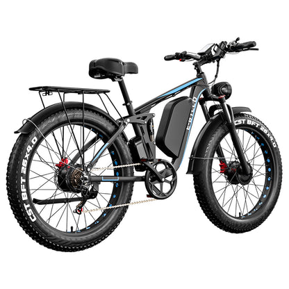 E&#183;Bycco EB7Pro Electric Bike, 2*1000W Motor, 52V 23Ah Battery, 20*4.0 inch Fat Tire, 55km/h Max Speed, 130km Max Range, Hydraulic Disc Brakes, Full Suspension System, Shimano 7-Speed