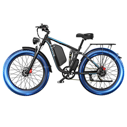 E&#183;Bycco EB7Pro Electric Bike, 2*1000W Motor, 52V 23Ah Battery, 20*4.0 inch Fat Tire, 55km/h Max Speed, 130km Max Range, Hydraulic Disc Brakes, Full Suspension System, Shimano 7-Speed