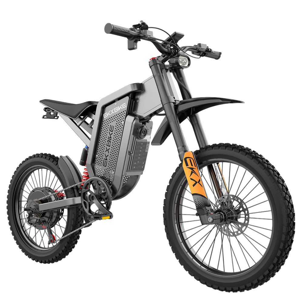EKXBIKE X21 Max Electric Bike, 3000W Motor, 60V 30AH Battery, 19*2 inch MTB Tire, 85km/h Max Speed, 90km Range, Hydraulic Brakes, Hydraulic Shock Absorber, Shimano 7-speed, LCD Display