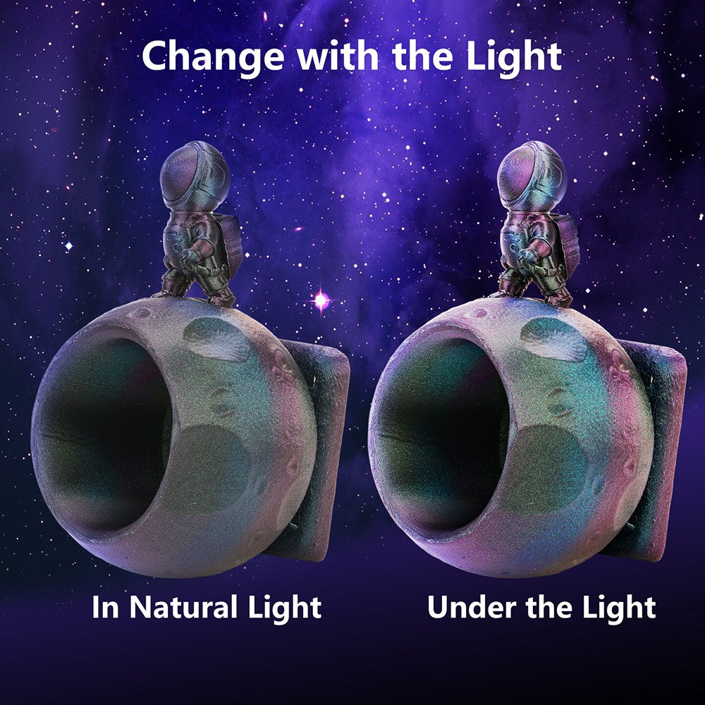 ERYONE Burnt Titanium Rainbow PLA Filament 1kg, Nebula (Dark Gold &amp; Green &amp; Blue Purple)