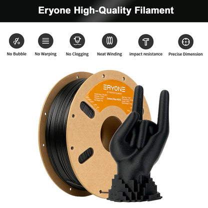 ERYONE Carbon Fiber PETG Filament 1kg Black