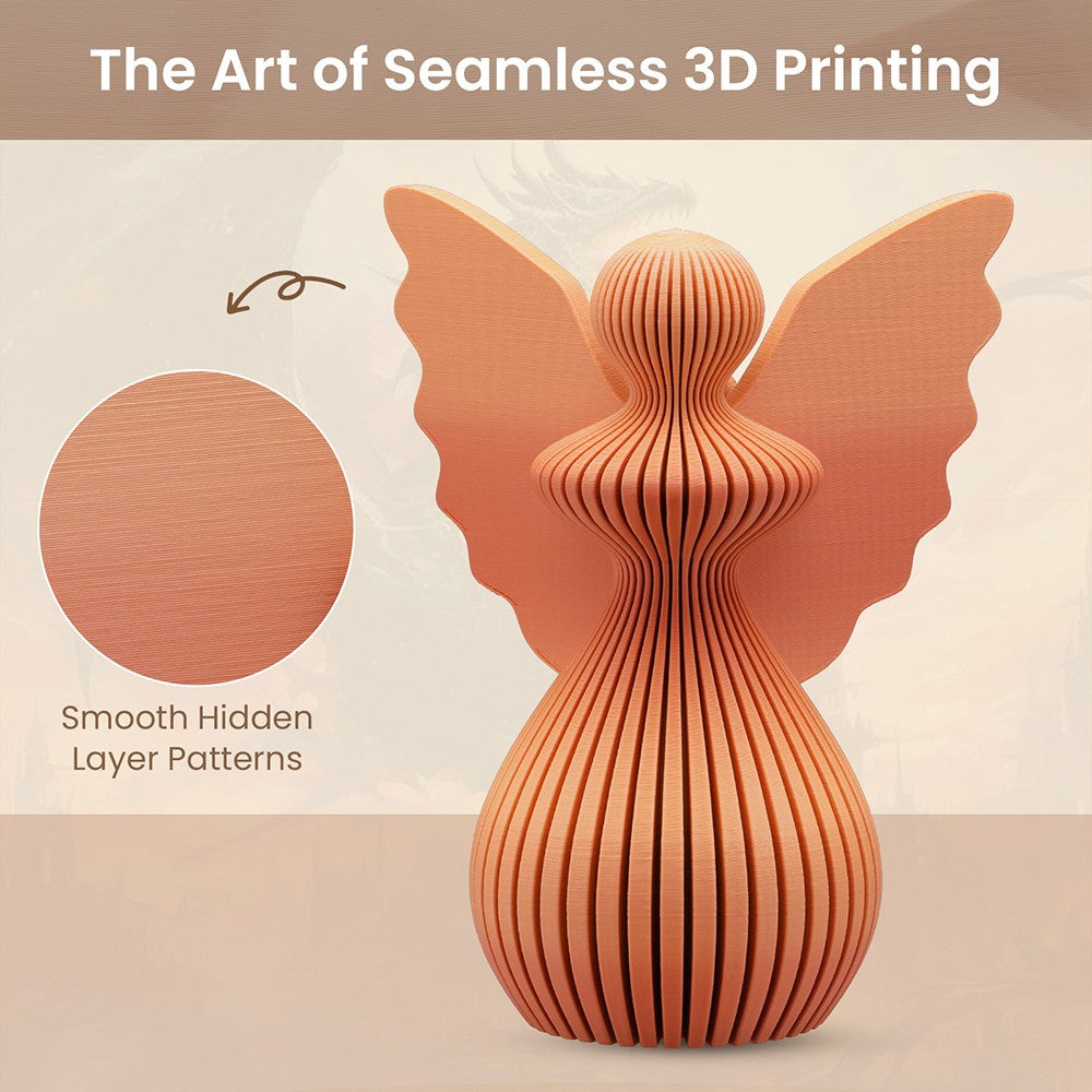 ERYONE High Speed Matte Gradient PLA Filament 1kg, Golden &amp; Red