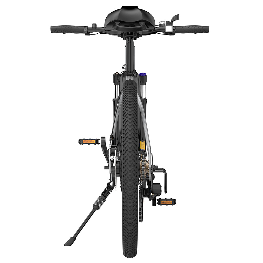 ESKUTE M100 Electric Bike, 250W Brushless Motor, 36V 10.4Ah Removable Battery, 27.5*1.95&quot; Tires, 25km/h Max Speed, 30-55km Range, Disc Brakes, SHIMANO 7-speed, Front Suspension - Silver