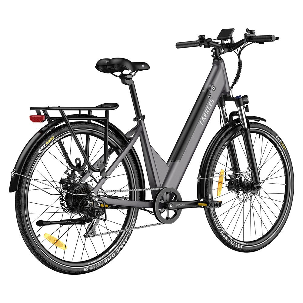 Fafrees F28 Pro 27.5&#39;&#39; Step-through City E-Bike 25Km/h 250W Motor 36V14.5Ah Embedded Removable Battery Shimano 7-Speed Gear - Black