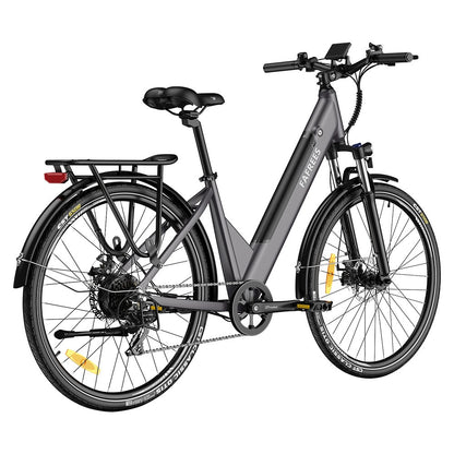 Fafrees F28 Pro 27.5&#39;&#39; Step-through City E-Bike 25Km/h 250W Motor 36V14.5Ah Embedded Removable Battery Shimano 7-Speed Gear - Black