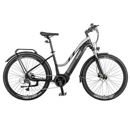 Fafrees FM8 Pro Electric Bike 27.5 inch Air Tires 36V 250W Mid-drive 25km/h Max Speed 14.5Ah Battery 100-120km Range - Black