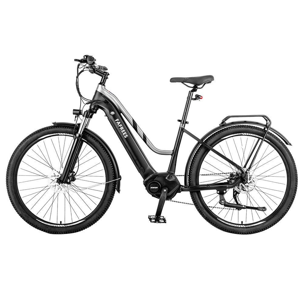 Fafrees FM8 Pro Electric Bike 27.5 inch Air Tires 36V 250W Mid-drive 25km/h Max Speed 14.5Ah Battery 100-120km Range - Black