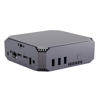 FIREBAT AK2 Mini PC, Intel N100 4 Cores Max 3.4GHz, 16GB RAM 512GB SSD, 2*HDMI 2.0 4K 60Hz Dual Screen Display, WiFi 5 Bluetooth 4.2, 2*USB 3.2 2*USB 2.0 1*LAN 1*Audio, Cooling Fan - EU Plug