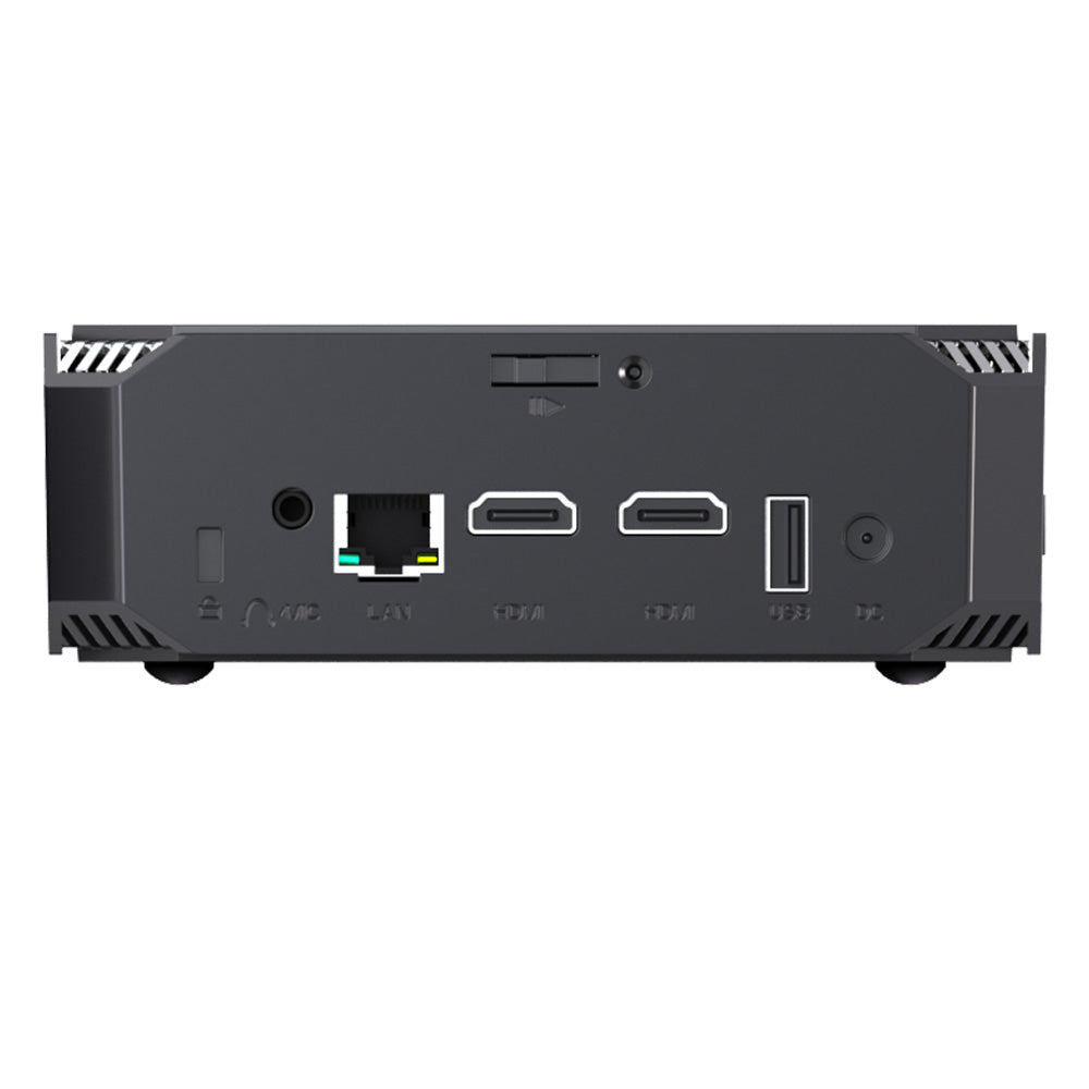 FIREBAT AK2 Mini PC, Intel N100 4 Cores Max 3.4GHz, 16GB RAM 512GB SSD, 2*HDMI 2.0 4K 60Hz Dual Screen Display, WiFi 5 Bluetooth 4.2, 2*USB 3.2 2*USB 2.0 1*LAN 1*Audio, Cooling Fan - EU Plug