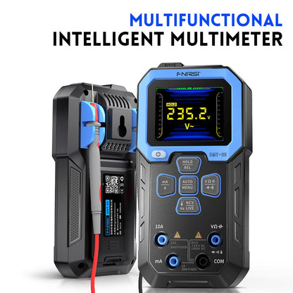 FNIRSI DMT-99 Handheld Digital Multimeter, 10000 Counts, 1000V 10A True RMS, Auto Range, AC DC Voltage Tester, NCV Measures, 1500mAh Rechargeable Battery