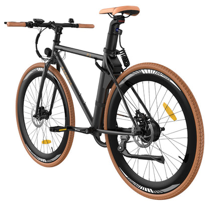 Fafrees F1 Electric Bike, 250W Motor, 36V 10AH Battery, CST 700C*38C Tires, 25km/h Max Speed, 90km Max Range, Dual Mechanical Disc Brakes - Orange Black