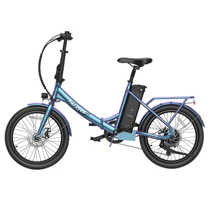 Fafrees F20 Lasting Electric Bike, 250W Motor, 36V 18.2Ah Battery, 20*1.95&quot; Tires, 25km/h Max Speed, 120km Max Range, Mechanical Disc Brakes, SHIMANO 7 Speed - Radiant Teal