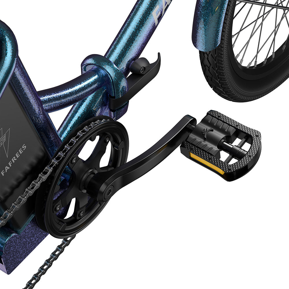Fafrees F20 Lasting Electric Bike, 250W Motor, 36V 18.2Ah Battery, 20*1.95&quot; Tires, 25km/h Max Speed, 120km Max Range, Mechanical Disc Brakes, SHIMANO 7 Speed - Radiant Teal