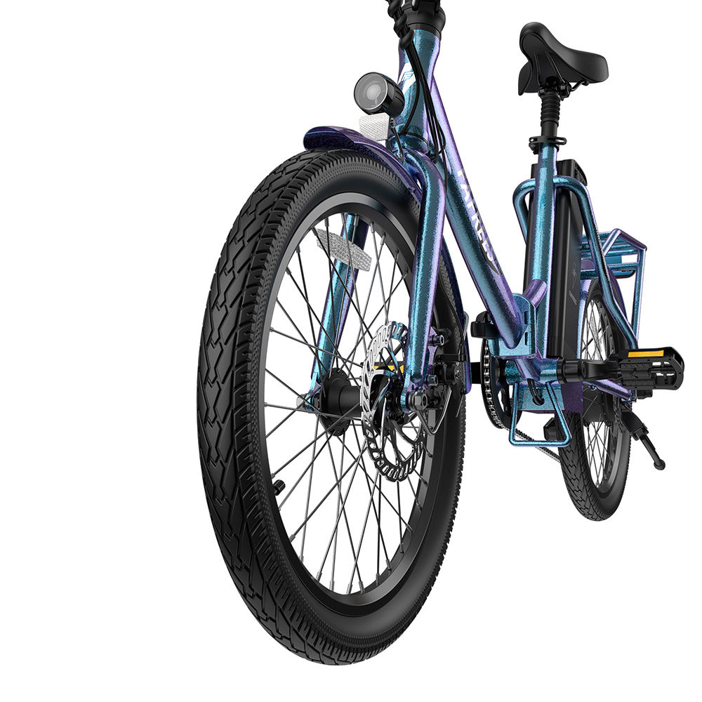 Fafrees F20 Lasting Electric Bike, 250W Motor, 36V 18.2Ah Battery, 20*1.95&quot; Tires, 25km/h Max Speed, 120km Max Range, Mechanical Disc Brakes, SHIMANO 7 Speed - Radiant Teal