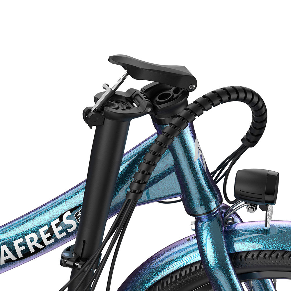 Fafrees F20 Lasting Electric Bike, 250W Motor, 36V 18.2Ah Battery, 20*1.95&quot; Tires, 25km/h Max Speed, 120km Max Range, Mechanical Disc Brakes, SHIMANO 7 Speed - Radiant Teal