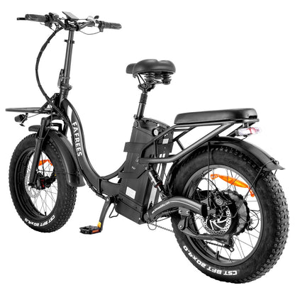 Fafrees F20 X-Max Electric Bike 20*4.0 inch Fat Tire 750W Brushless Motor 48V 30AH Battery 25km/h Default Max Speed 200km Max Range Shimano 7 Speed Gear Shift System Hydraulic Disc Brakes - Black