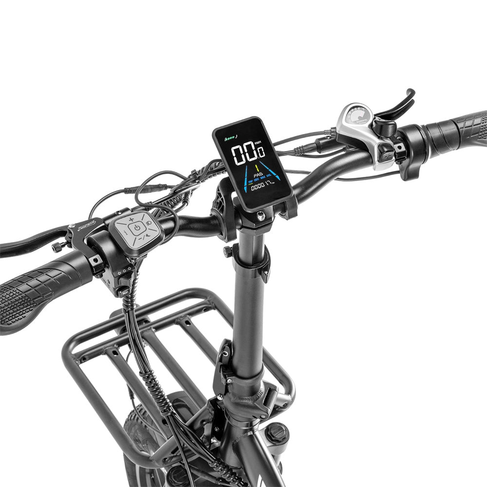 Fafrees F20 X-Max Electric Bike 20*4.0 inch Fat Tire 750W Brushless Motor 48V 30AH Battery 25km/h Default Max Speed 200km Max Range Shimano 7 Speed Gear Shift System Hydraulic Disc Brakes - Black