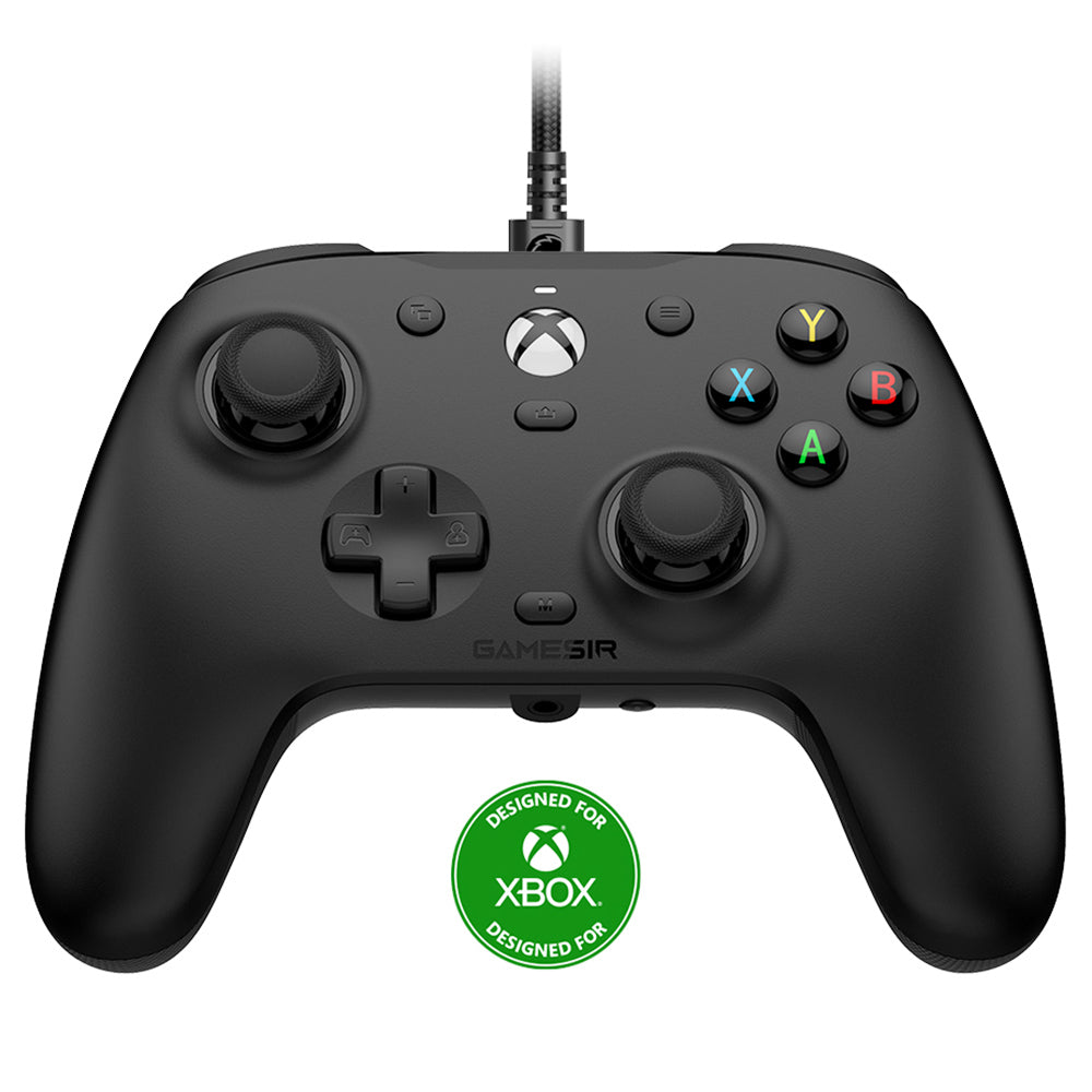 [Xbox Certified] GameSir G7 HE Wired Game Controller, Hall Effect Sticks, Hall Triggers, 1-month Free XGPU, Magnetic Swappable Faceplate - Black