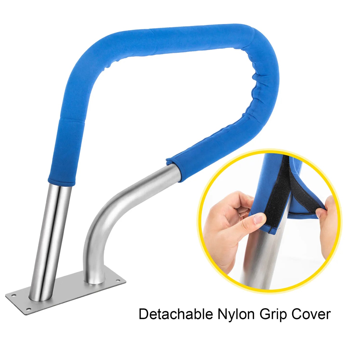 VEVOR 30-55"x22-32" madlo pro bazén s 4ft krytem rukojeti Humanizovaný design a vrták M8 Zábradlí k bazénu Žebřík na schodiště