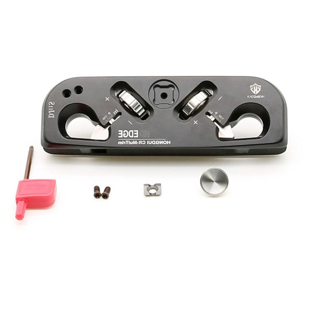 HONGDUI DJ11S Woodworking Chamfer Plane with 3 Replacement Carbide Blades, for Wood Quick Edge Trimming