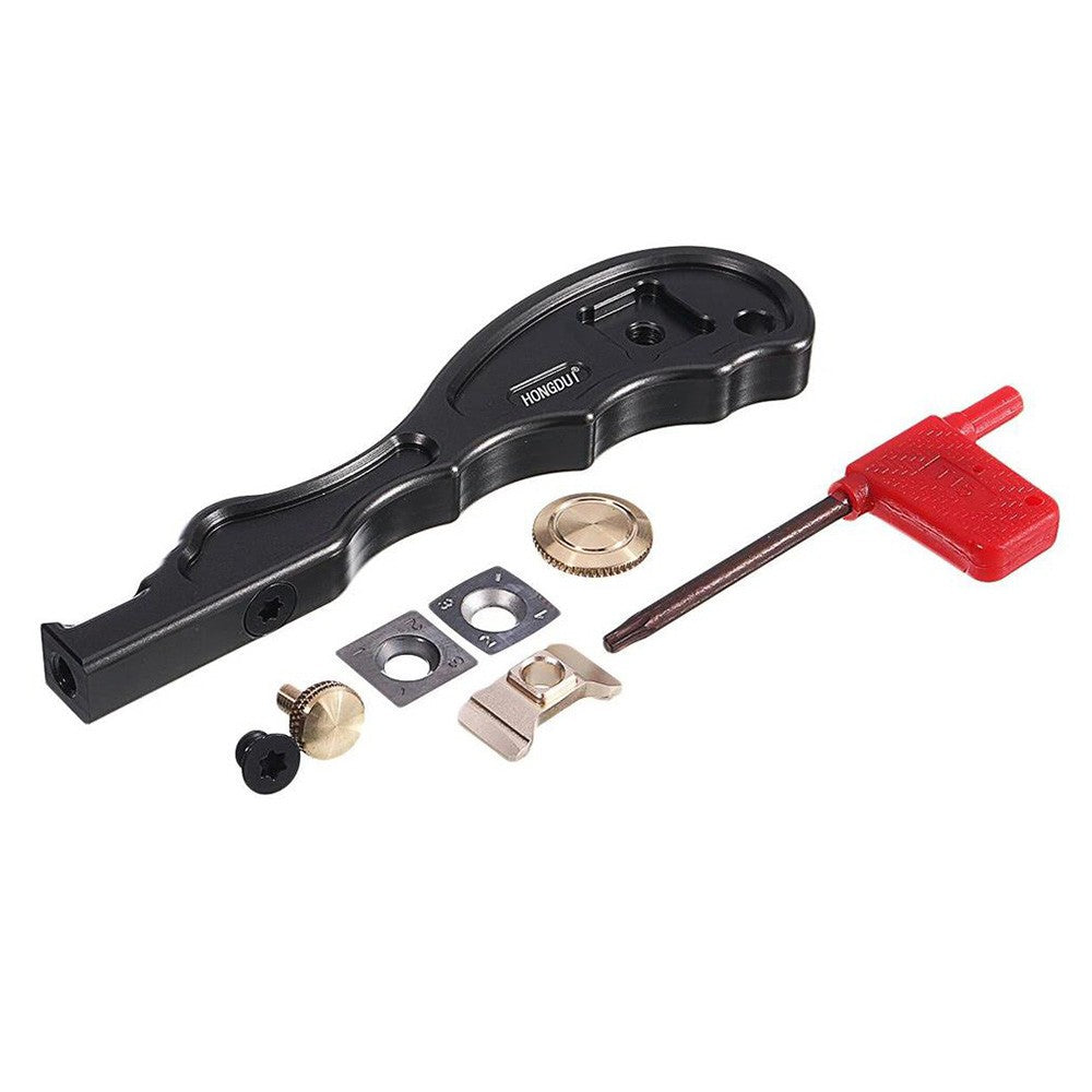 HONGDUI GD05 2 In 1 Mini Woodworking Glue Removal Scraper Kit with Carbide Inserts