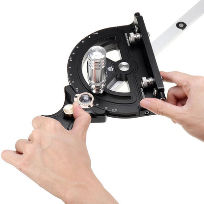 HONGDUI HD-TB01 Precision Miter Gauge, 0-70 Degree Woodworking Table Saw Push Handle Angle Ruler