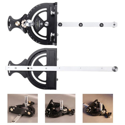 HONGDUI HD-TB01 Precision Miter Gauge, 0-70 Degree Woodworking Table Saw Push Handle Angle Ruler